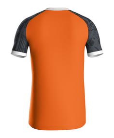 Rückansicht von JAKO Iconic KA Trikot Fu&szlig;balltrikot orangeschwarz