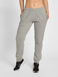 Rückansicht von hummel hmlRED BASIC SWEAT PANTS WOMAN Trainingshose Damen GREY MELANGE