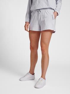 Rückansicht von hummel hmlZANDRA SHORTS Shorts Damen LIGHT GREY MELANGE