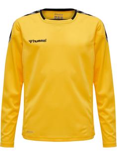 hummel hmlAUTHENTIC KIDS POLY JERSEY L/S Funktionsshirt Kinder SPORTS YELLOW/BLACK