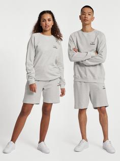 Rückansicht von hummel hmlHIVE LUCAS SWEATSHIRT Sweatshirt GREY MELANGE
