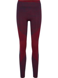 hummel hmlMT ALY SEAMLESS HW TIGHTS Tights Damen INSIGNIA BLUE/CABERNET MELANGE
