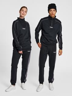 Rückansicht von hummel hmlLGC WESLEY HALF ZIP SWEATSHIRT Sweatshirt BLACK