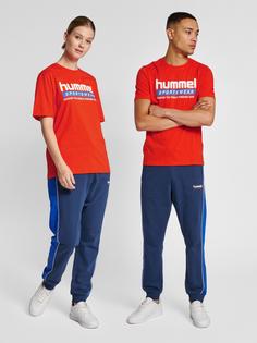 Rückansicht von hummel hmlLGC CARSON T-SHIRT T-Shirt ORANGE.COM