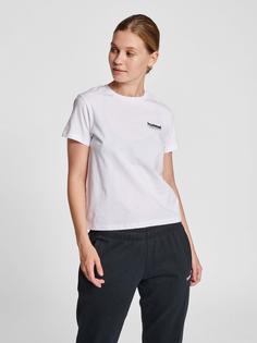 Rückansicht von hummel hmlLGC KRISTY SHORT T-SHIRT T-Shirt Damen WHITE