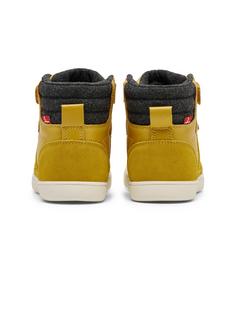 Rückansicht von hummel STADIL WINTER HIGH JR Winterschuhe Kinder HONEY MUSTARD