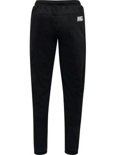 Rückansicht von hummel hmlMOVE GRID COTTON PANTS Trainingshose Herren BLACK