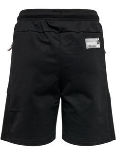 Rückansicht von hummel hmlMOVE GRID COTTON SHORTS KIDS Funktionsshorts Kinder BLACK