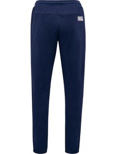 Rückansicht von hummel hmlMOVE GRID COTTON PANTS Trainingshose Herren MARINE