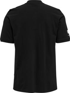 Rückansicht von hummel hmlMOVE GRID POLO Funktionsshirt Herren BLACK