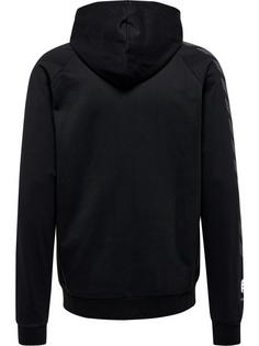 Rückansicht von hummel hmlMOVE GRID COTTON ZIP HOODIE Hoodie Herren BLACK