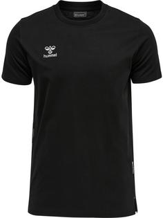 hummel hmlMOVE GRID COTTON T-SHIRT S/S Funktionsshirt Herren BLACK