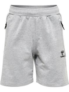 hummel hmlMOVE GRID COTTON SHORTS KIDS Funktionsshorts Kinder GREY MELANGE