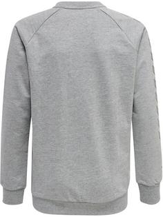 Rückansicht von hummel hmlMOVE GRID COTTON SWEATSHIRT KIDS Funktionssweatshirt Kinder GREY MELANGE