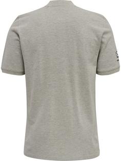 Rückansicht von hummel hmlMOVE GRID POLO Funktionsshirt Herren GREY MELANGE