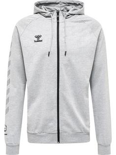 hummel hmlMOVE GRID COTTON ZIP HOODIE Hoodie Herren GREY MELANGE