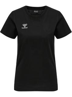hummel hmlMOVE GRID COT. T-SHIRT S/S WOMAN Funktionsshirt Damen BLACK