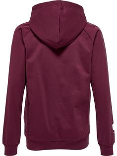 Rückansicht von hummel hmlMOVE GRID COTTON ZIP HOODIE KIDS Hoodie Kinder GRAPE WINE