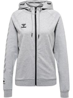 hummel hmlMOVE GRID COT. ZIP HOODIE WOMAN Hoodie Damen GREY MELANGE