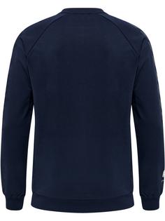 Rückansicht von hummel hmlMOVE GRID COTTON SWEATSHIRT Funktionssweatshirt Herren MARINE