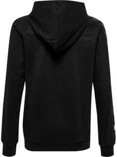 Rückansicht von hummel hmlMOVE GRID COTTON ZIP HOODIE KIDS Hoodie Kinder BLACK