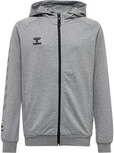hummel hmlMOVE GRID COTTON ZIP HOODIE KIDS Hoodie Kinder GREY MELANGE