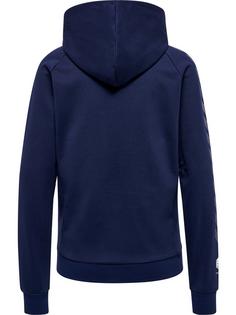 Rückansicht von hummel hmlMOVE GRID COT. ZIP HOODIE WOMAN Hoodie Damen MARINE