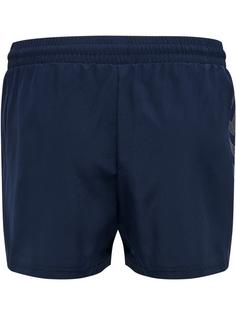 Rückansicht von hummel hmlMOVE GRID WOVEN SHORTS WOMAN Funktionsshorts Damen MARINE