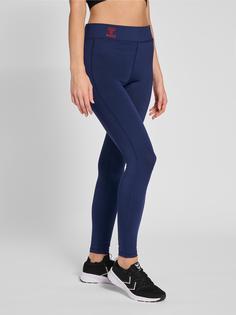 Rückansicht von hummel hmlQ4 HW FULL LENGTH TIGHTS WO Tights Damen MARINE