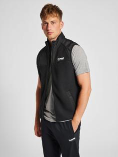 Rückansicht von hummel hmlLGC CHARLEY FLEECE WAISTCOAT Gilet Herren BLACK
