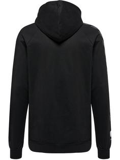 Rückansicht von hummel hmlMOVE GRID COTTON HOODIE Hoodie Herren BLACK
