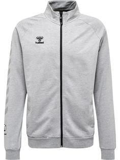 hummel hmlMOVE GRID COT. ZIP JACKET Funktionssweatshirt Herren GREY MELANGE