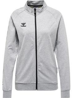 hummel hmlMOVE GRID COT. ZIP JACKET WOMAN Funktionssweatshirt Damen GREY MELANGE