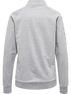 Rückansicht von hummel hmlMOVE GRID COT. ZIP JACKET WOMAN Funktionssweatshirt Damen GREY MELANGE