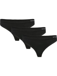 hummel hmlJUNO 3 PACK SEAMLESS THONG Unterhemd Damen BLACK