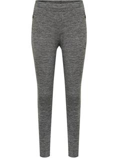 hummel hmlSELBY TAPERED PANTS Trainingshose Damen DARK GREY MELANGE