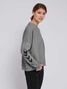 Rückansicht von hummel hmlESSI SWEATSHIRT Funktionssweatshirt Damen GREY MELANGE
