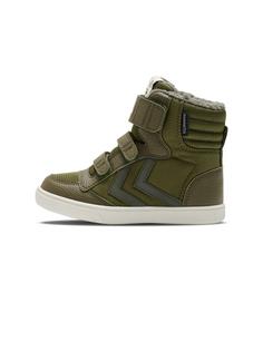 hummel STADIL SUPER POLY BOOT RECYCLED TEX JR Winterschuhe Kinder DARK OLIVE