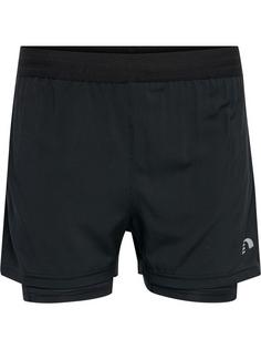 Newline WOMEN CORE 2-IN-1 SHORTS Funktionsshorts Damen BLACK