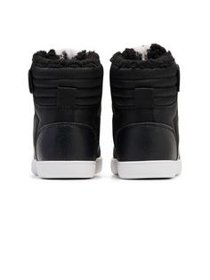 Rückansicht von hummel STADIL SUPER POLY BOOT RECYCLED TEX JR Winterschuhe Kinder BLACK/GREY