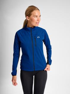 Rückansicht von Newline WOMEN'S CORE JACKET Funktionssweatshirt Damen TRUE BLUE