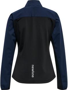 Rückansicht von Newline WOMEN'S CORE CROSS JACKET Funktionssweatshirt Damen BLACK IRIS