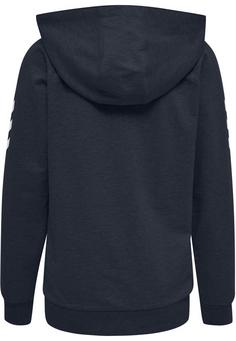 Rückansicht von hummel HMLGO COTTON ZIP HOODIE WOMAN Hoodie Damen INDIA INK