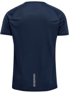 Rückansicht von Newline MEN CORE RUNNING T-SHIRT S/S Funktionsshirt Herren BLACK IRIS