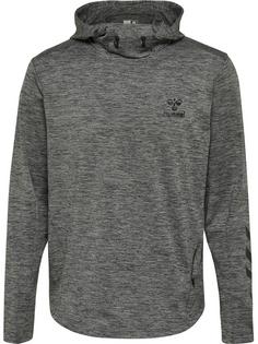 hummel hmlASTON HOODIE Funktionssweatshirt Herren DARK GREY MELANGE