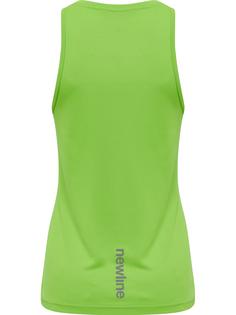 Rückansicht von Newline WOMEN CORE RUNNING SINGLET Funktionsshirt Damen GREEN FLASH