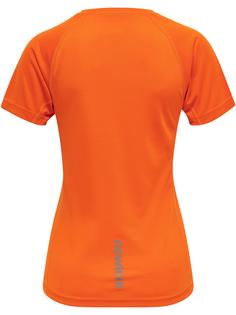 Rückansicht von Newline WOMEN CORE RUNNING T-SHIRT S/S Funktionsshirt Damen ORANGE TIGER