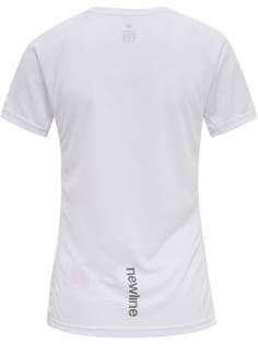 Rückansicht von Newline WOMEN CORE RUNNING T-SHIRT S/S Funktionsshirt Damen WHITE