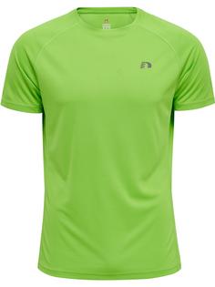 Newline MEN CORE RUNNING T-SHIRT S/S Funktionsshirt Herren GREEN FLASH