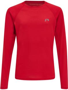 Newline KIDS CORE RUNNING T-SHIRT L/S Funktionsshirt Kinder TANGO RED